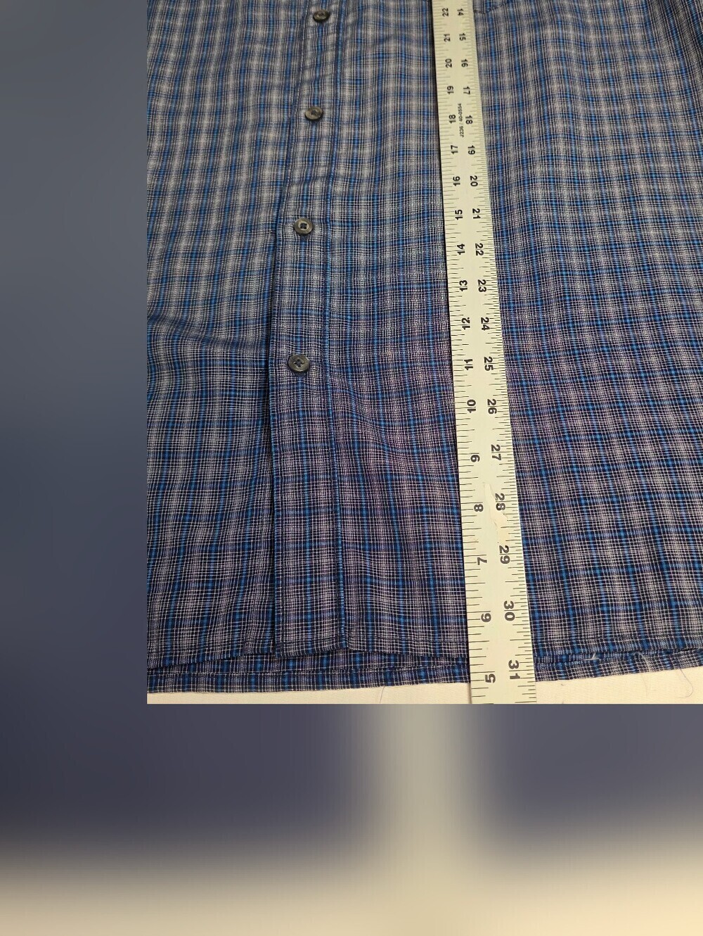 Marmot Eldridge Short-Sleeve Blue Plaid Button-Down Shirt In Artic Navy Size XL - Picture 4 of 12
